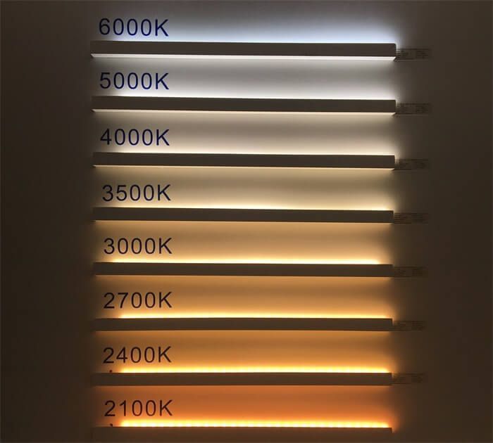 Different light temperatures